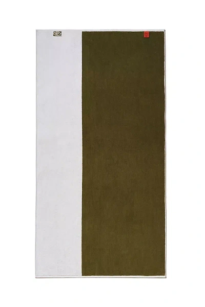Anthropologie Typical Two-tone With B Side Towel Collection In Brown