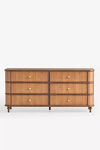 Anthropologie Valencia Six-drawer Dresser In Brown
