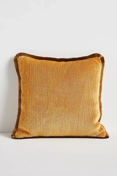 Anthropologie Valentina Washed Velvet Cushion