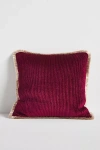 Anthropologie Valentina Washed Velvet Cushion