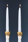 Anthropologie Valentine's Day Bow Charm Tapers, Set Of 2 In Blue