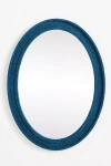 Anthropologie Valley Raffia Oval Wall Mirror