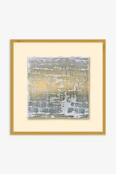Anthropologie Velvet Brushstroke Shadowbox Wall Art