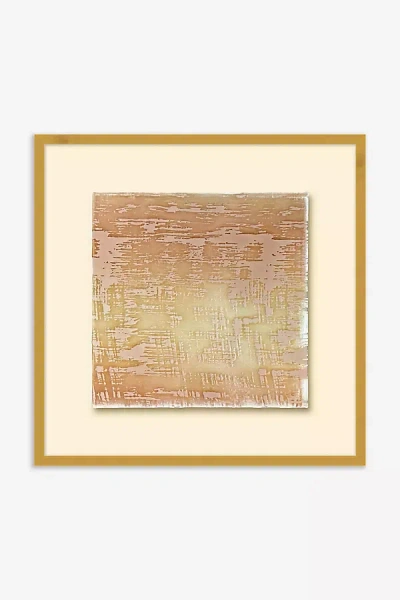 Anthropologie Velvet Brushstroke Shadowbox Wall Art In Brown