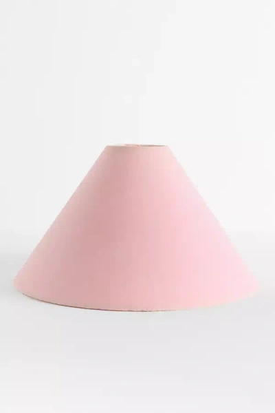 Anthropologie Velvet Empire Lamp Shade In Pink
