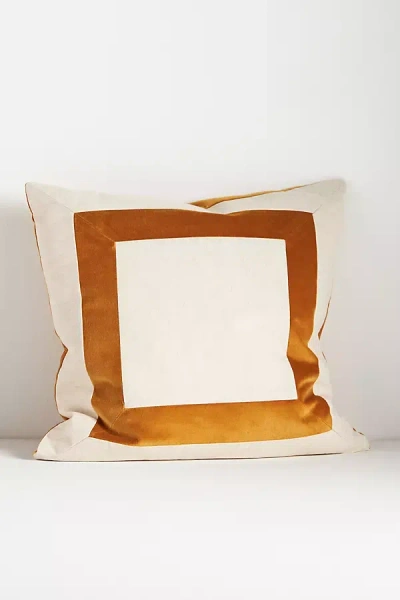 Anthropologie Velvet Frame Pillow