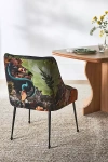 Anthropologie Velvet Lena Elowen Dining Chair In Gray