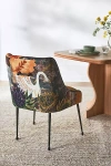 Anthropologie Velvet Lena Elowen Dining Chair In Multi