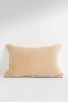 Anthropologie Velvet Milo Pillow In Neutral