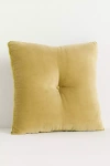 Anthropologie Velvet Mini Trova Pillow In Yellow