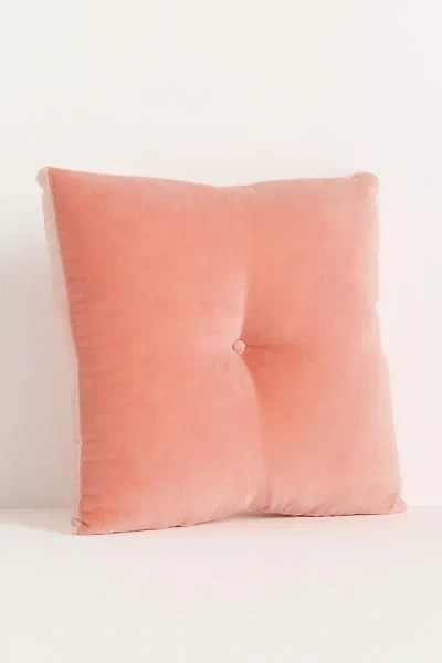 Anthropologie Velvet Mini Trova Pillow In Pink