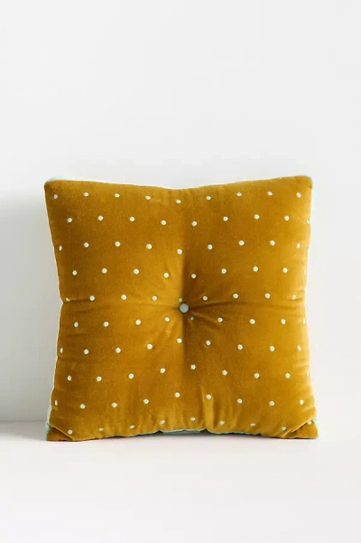 Anthropologie Velvet Mini Trova Pillow