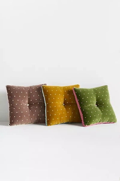Anthropologie Velvet Mini Trova Pillow