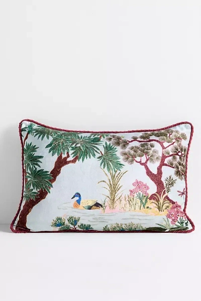Anthropologie Velvet Tapestry Cushion