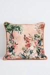 Anthropologie Velvet Tapestry Pillow In Multi