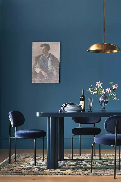 Anthropologie Velvet Tashi Dining Chair