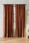 Anthropologie Velvet Trova Curtain In Brown