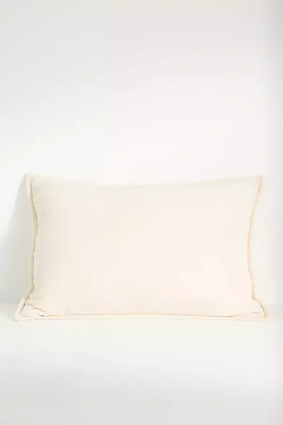 Anthropologie Velvet Trova Pillow In White