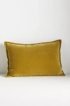 Anthropologie Velvet Trova Pillow In Yellow