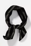 Anthropologie Velvet Twist-top Wire Headband In Black