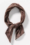 Anthropologie Velvet Twist-top Wire Headband In Brown