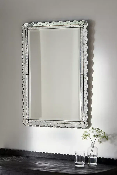 Anthropologie Venetian Mirror In Gray