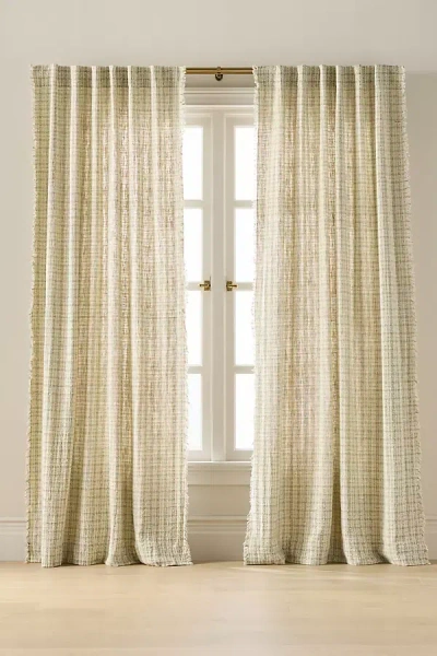 Anthropologie Verity Tweed Cotton Curtain In Multi