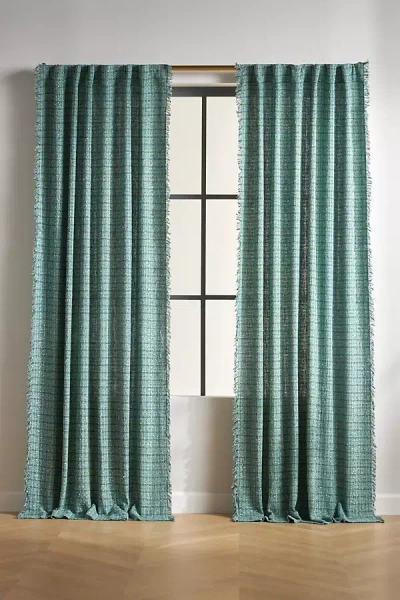 Anthropologie Verity Tweed Curtain In Green