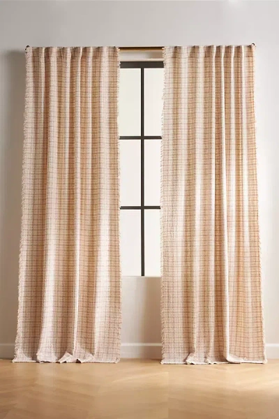 Anthropologie Verity Tweed Curtain In Neutral