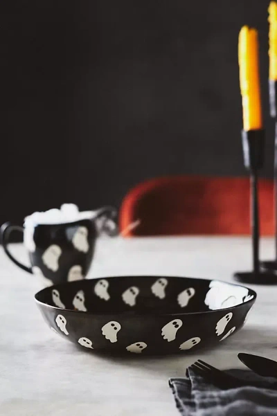 Anthropologie Vesper Low Bowl In Black