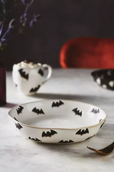Anthropologie Vesper Low Bowl In White