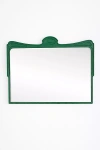 Anthropologie Victoria Wood Mantel Mirror In Green