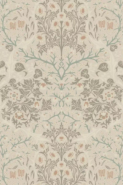 Anthropologie Victorian Garden Floral Vintage Peel-and-stick Wallpaper In Multi