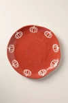 Anthropologie Vida Icon Dessert Plate: Halloween Edition In Red