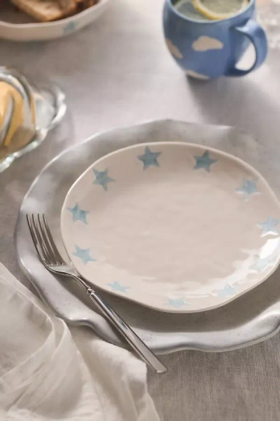 Anthropologie Vida Icon Stoneware Dessert Plate