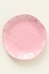 Anthropologie Vida Icon Stoneware Dessert Plate: Valentine's Day Edition In Pink