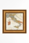 Anthropologie Vintage Map Of Italy Wall Art