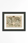 Anthropologie Vintage World Map Wall Art