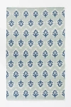 Anthropologie Flatwoven Indoor/outdoor Floral Rug