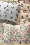 Anthropologie Vivienne Cotton Floral Printed Shams, Set Of 2
