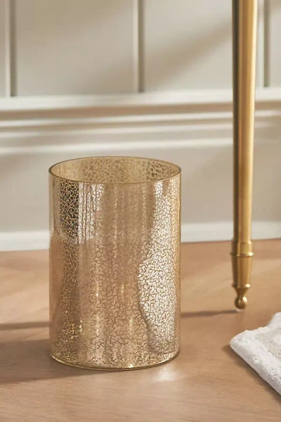 Anthropologie Vizcaya Waste Basket In Gold