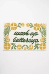 Anthropologie Wash Up Buttercup Tufted Bath Mat In Multicolor