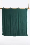 Anthropologie Washed Linen Duvet Coveru200b In Green