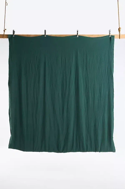 Anthropologie Washed Linen Duvet Coveru200b In Green
