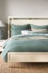 Anthropologie Washed Linen Duvet Coveru200b In Green