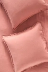 Anthropologie Washed Linen Euro Sham In Pink