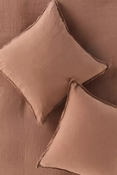 Anthropologie Washed Linen Euro Sham