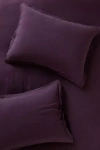 Anthropologie Washed Linen Shams, Set Of 2 In Purple