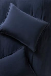 Anthropologie Washed Linen Shams, Set Of 2 In Blue