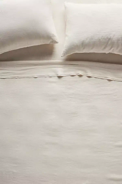 Anthropologie Washed Linen Sheet Set